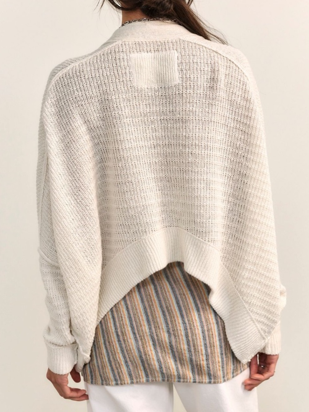 free people we the free mad about you cropped linen cardigan - Picture 2 of 5